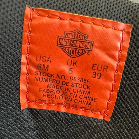 Harley-Davidson Leather Boots Beechwood Motorcycle Size 8 Size Tall Riding Boots - Picture 6 of 16